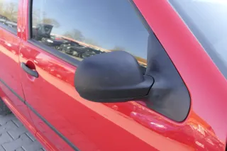 VW Golf 4 Bora manueller Spiegel vorne rechts Außenspiegel schwarz matt Glas - Bild 1