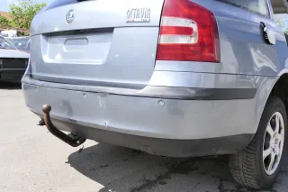 Skoda Octavia 1Z Combi Stoßstange hinten Heckstoßstange grau silber LF7U PDC - Bild 3