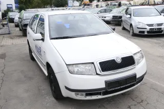 Skoda Fabia 6Y Stoßstange Stoßfänger vorne weiß LF9E 2000-2004 - Bild 1