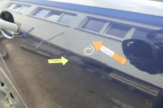 Skoda Fabia 6Y Limousine Schrägheck Tür hinten rechts blau LF5U - Bild 5
