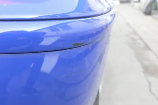 VW Polo 6N2 Stoßstange hinten Heckstoßstange Stoßfänger blau LA5C surf - Bild 12