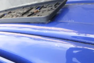 VW Polo 6N2 Stoßstange vorne Frontstoßstange Stoßfänger blau LA5C +Grill - Bild 7