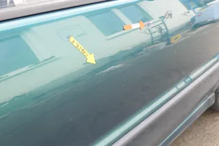 VW Polo 6N 6N2 Tür vorne rechts Beifahrertür 2/3-Türer grün LC6P - Bild 2
