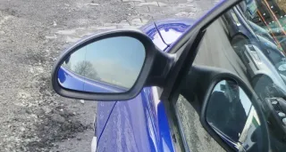 Seat Ibiza 6L elektrischer Spiegel Außenspiegel links blau LS5G elekt anklappbar - Bild 2