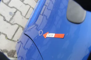 VW Touran 1T 1T3 Tür hinten links blau LA5X und Scheibe ohne Anbauteile - Bild 12