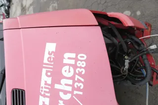 VW T4 Transporter Pritsche Motorhaube Haube Klappe vorne rot Kurze AC0 - Bild 6