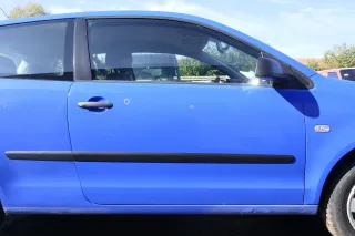 VW Polo 9N 9N3 Tür vorne rechts Beifahrertür 2/3-Türer blau LA5F ohneAnbautei - Bild 1