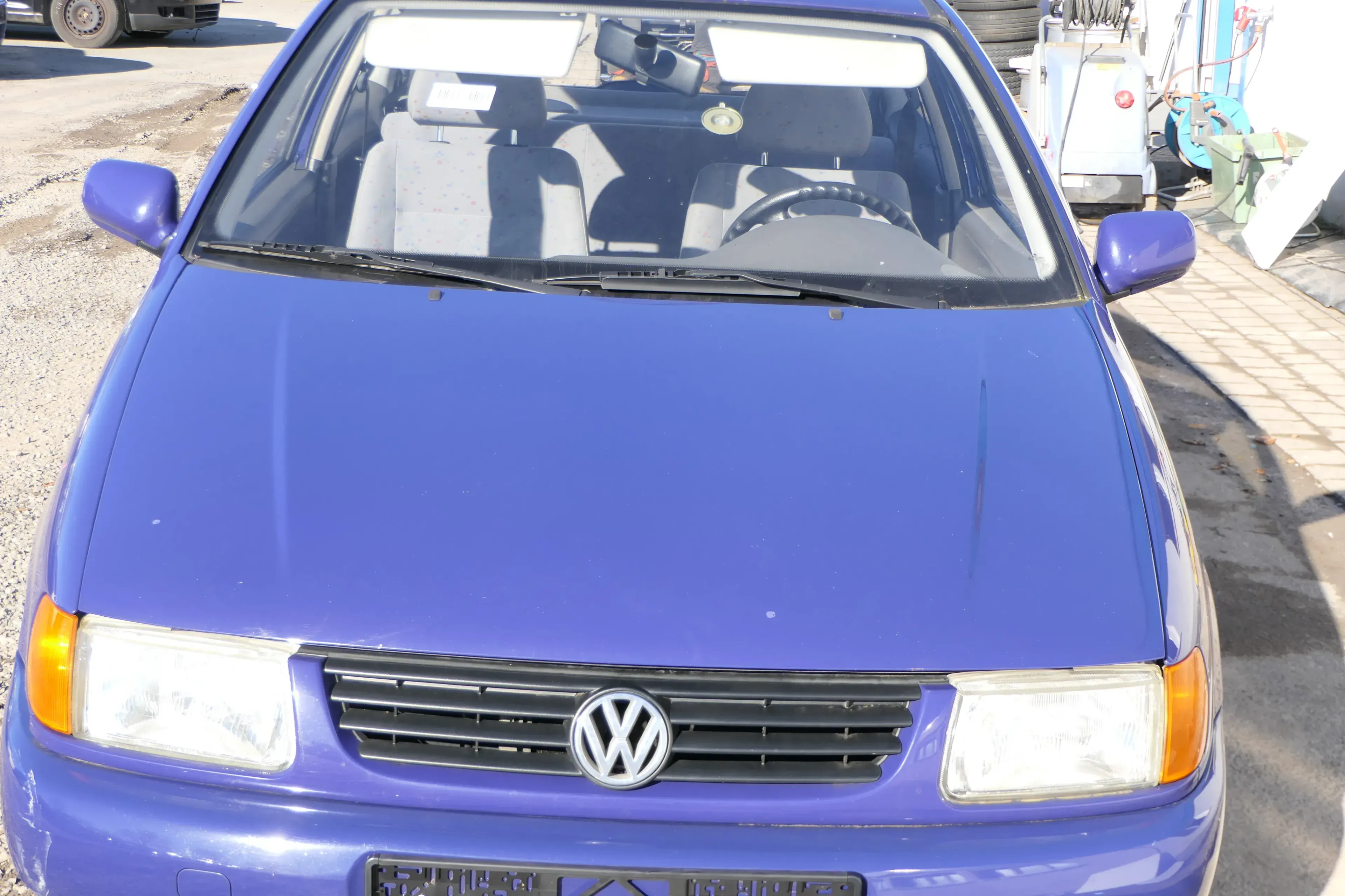 VW Polo 6N Motorhaube Frontklappe Haube vorne Klappe blau LD5D - Bild 1