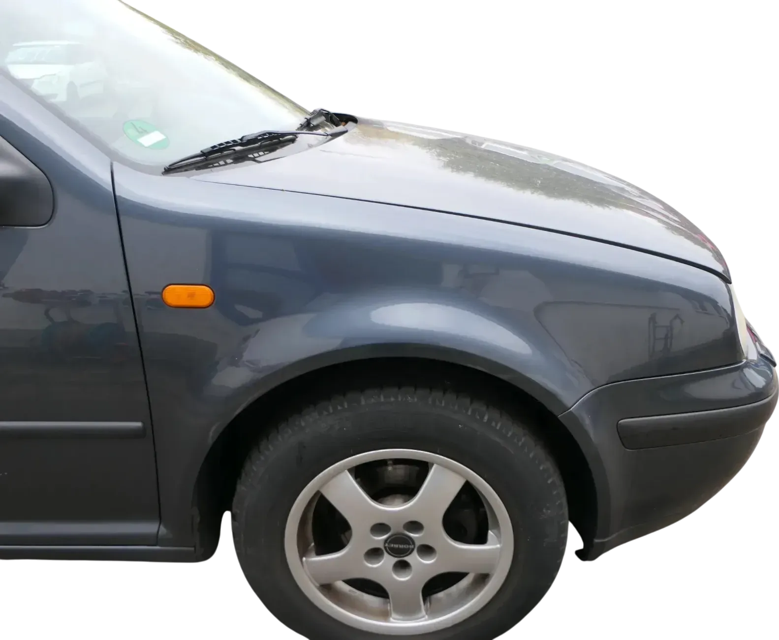 VW Golf 4 1J Kotflügel vorne rechts grau LC7V - Bild 1