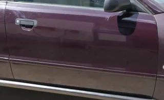 A4 B5 Tür nur Türblatt vorne rechts Beifahrertür blau lila LY3K Kombi od Limo - Bild 1