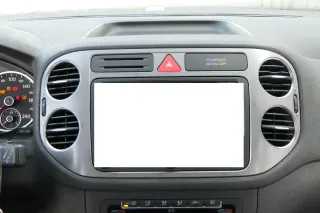 VW Tiguan 5N Mittelkonsole Verkleidung um Navi Lüftungsdüse 5N0858069A - Bild 1