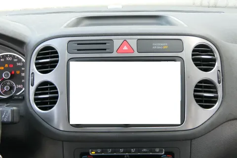 VW Tiguan 5N Mittelkonsole Verkleidung um Navi Lüftungsdüse 5N0858069A