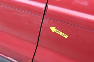 VW Golf Plus 5M Tür hinten links rot LA3X - mit Rahmen - Bild 10