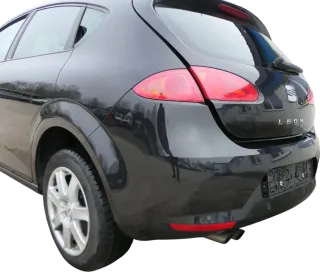 Seat leon 1P Stoßstange Heckstoßstange hinten schwarz LC9Z metallic - Bild 12