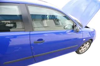 Seat Ibiza 6L Tür Fahrertür 2/3-Türer vorne rechts blau LS5G ohne Anbauteile - Bild 5