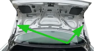 Audi 80 Limousine Kabelbaum Leitungssatz hinten für Heckklappe Kabel Leitung - Bild 1