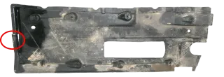 Golf A3 Unterbodenverkleidung Verkleidung rechts unten Abdeckung 1K0825212L Bi - Bild 2