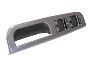 VW Golf 4 Schalter elektrische Fensterheber 4-Fach links Griff Dekor grau lackie - Bild 3