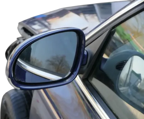 VW Passat 3BG elektrischer Spiegel Außenspiegel links blau LD5Q Blinker Glas