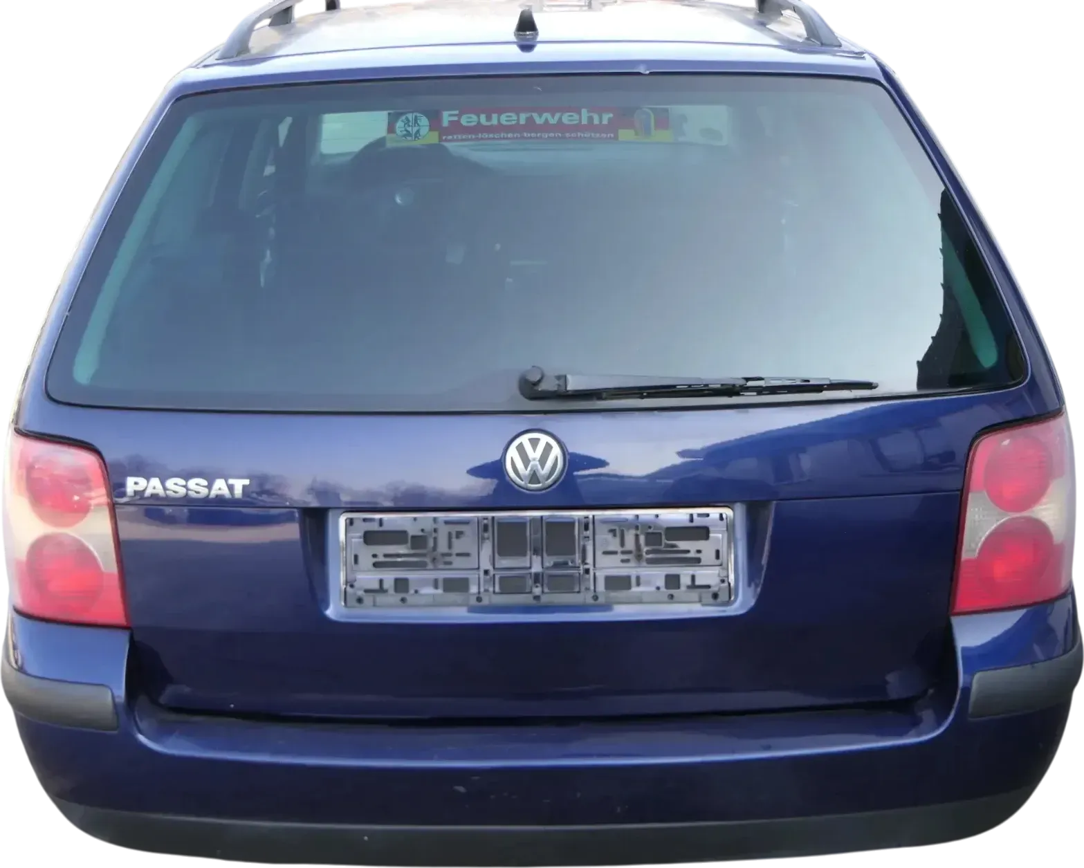 Passat 3BG Kombi Variant Heckklappe Klappe Kofferraumklappe grau LD7W Scheibe - Bild 1