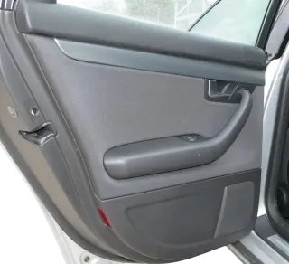 1x A4 8E B7 Türverkleidung Verkleidung Tür hinten links soul schwarz Griff Türgr - Bild 4