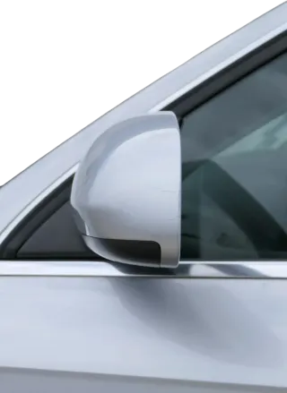 Audi A4 B6 8E B7 Spiegel Außenspiegel links elektrisch silber LY7W Spiegelglas - Bild 3