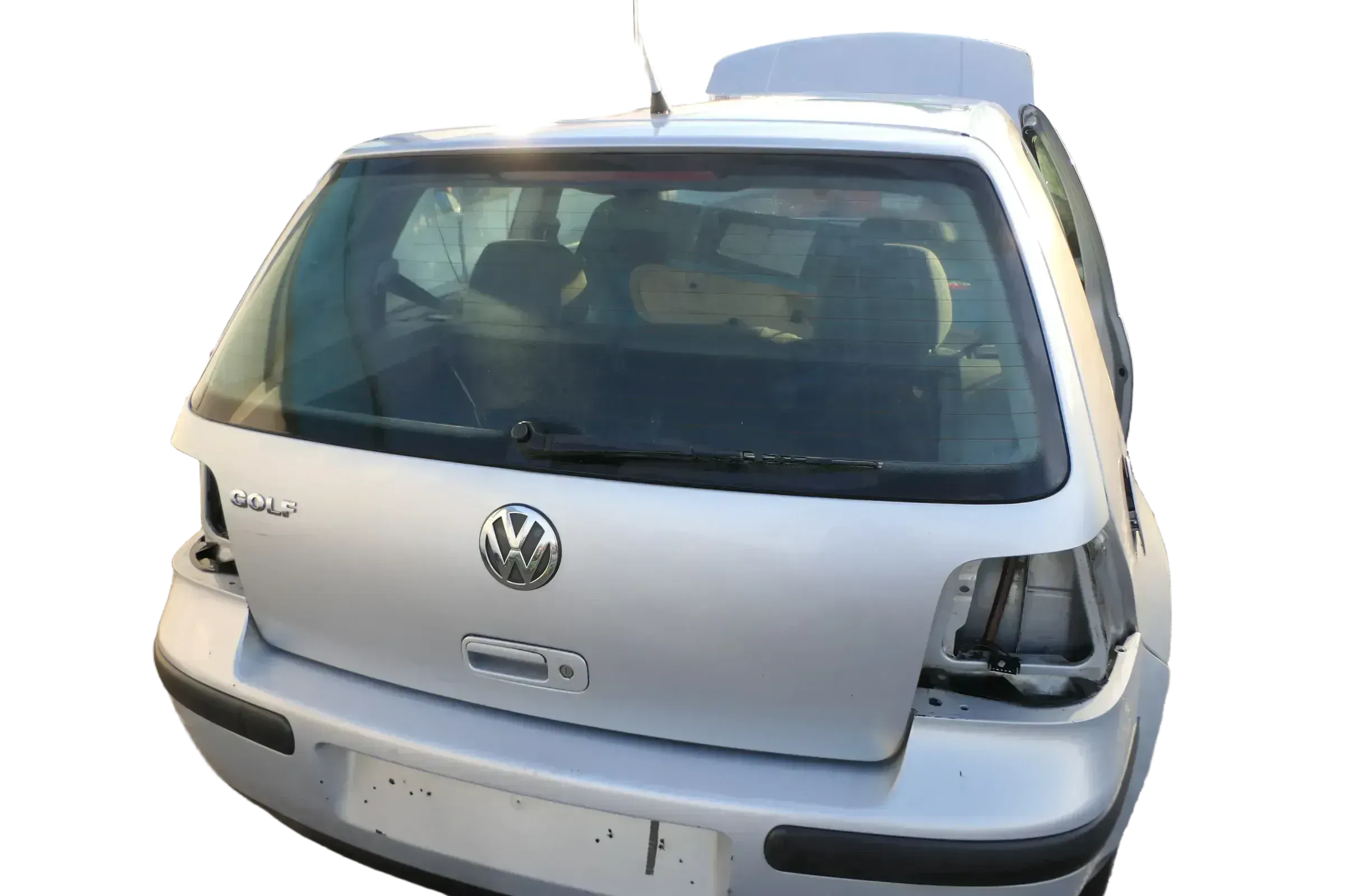 VW Golf 4 Limousine Heckklappe Kofferraumklappe Klappe hinten silber LB7Z ohnAnb - Bild 1