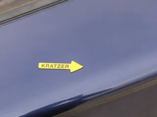 Golf 3 1E Cabrio Heckklappe Kofferraumklappe hinten Klappe blau LC5U ohneAnbaute - Bild 7