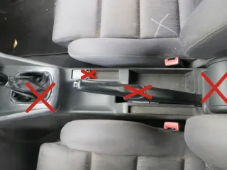 Audi A4 B5 Mitteltunnel hinten Verkleidung um Handbremse 8D0863244H Facelift sch - Bild 1