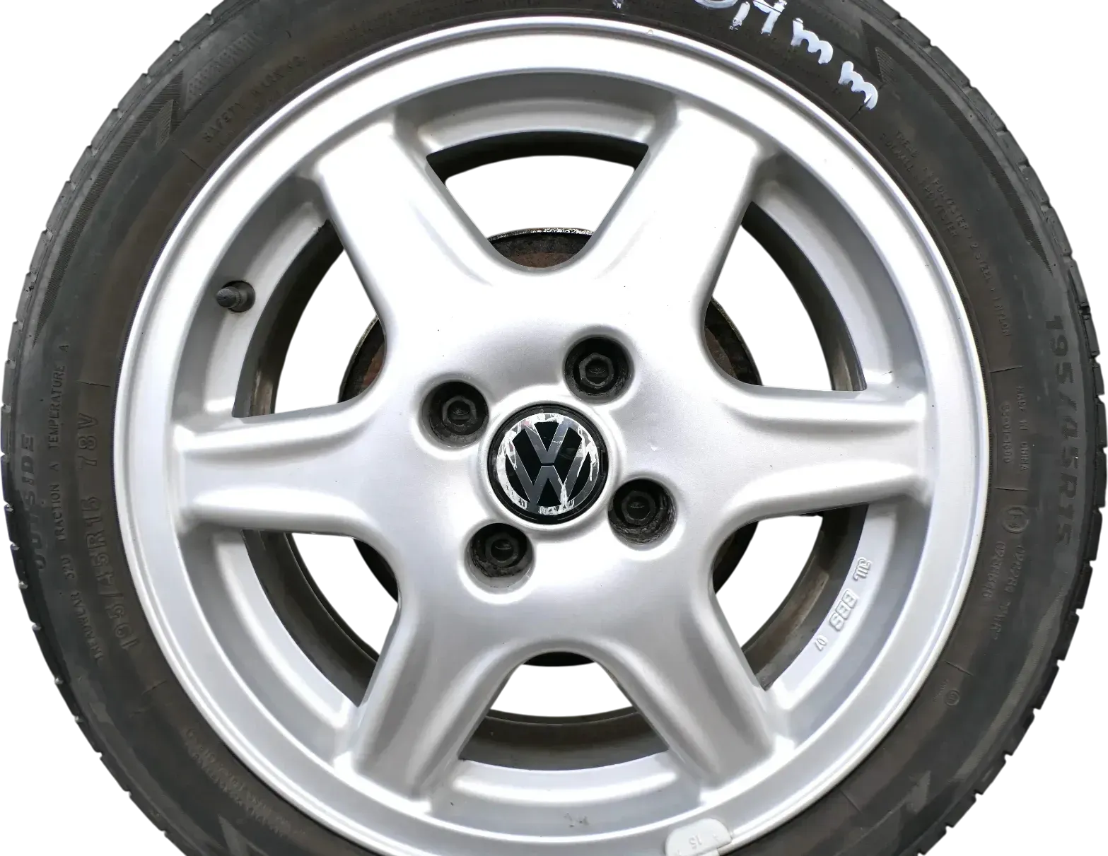 1x VW Polo 6N2 Lupo Alufelge Felge 1H0601025AE BBS 15 Zoll 6J x 15 ET45 - Bild 1