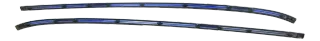 2x VW Polo 6N2 Dachleisten Leisten Dach blau LW5Z Leiste Dachleiste rechts+links - Bild 5