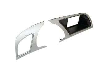 A5 8T Verkleidung um Tacho Abdeckung Dekor grau flex-metallic Rahmen + Rechts - Bild 2