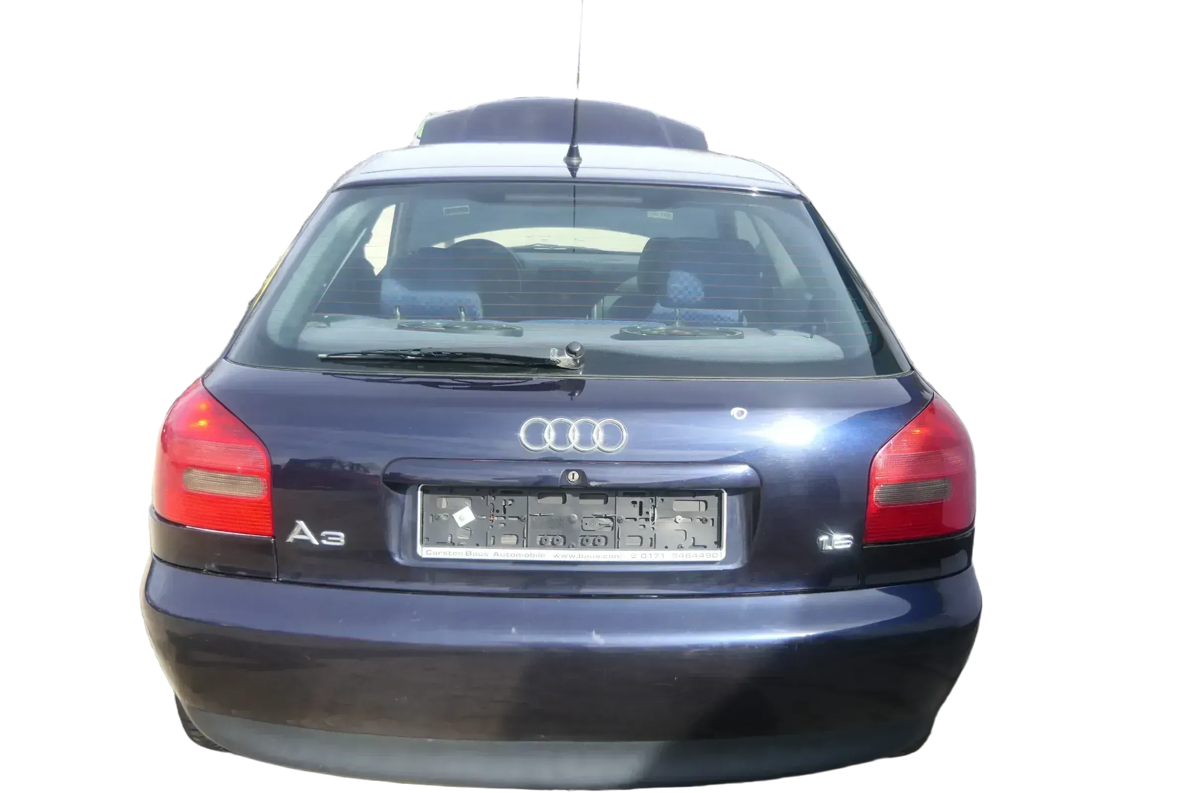 A3 8L bis cBj. ca1999 Heckklappe Kofferraumklappe Klappe hinten blau LZ5L Scheib - Bild 1