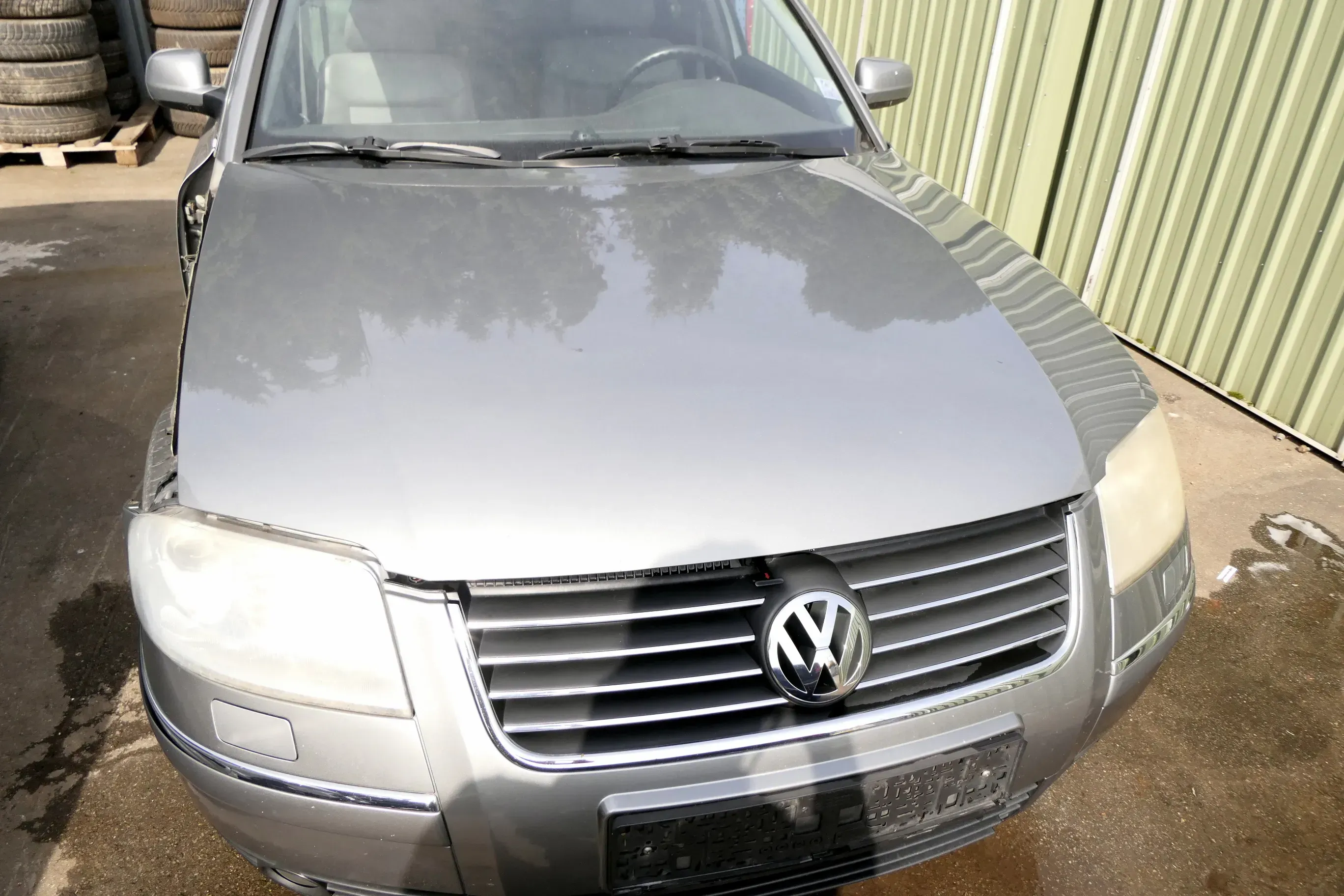 VW Passat 3BG Motorhaube Klappe vorne vorn Haube grau LD7W Frontklappe - Bild 1