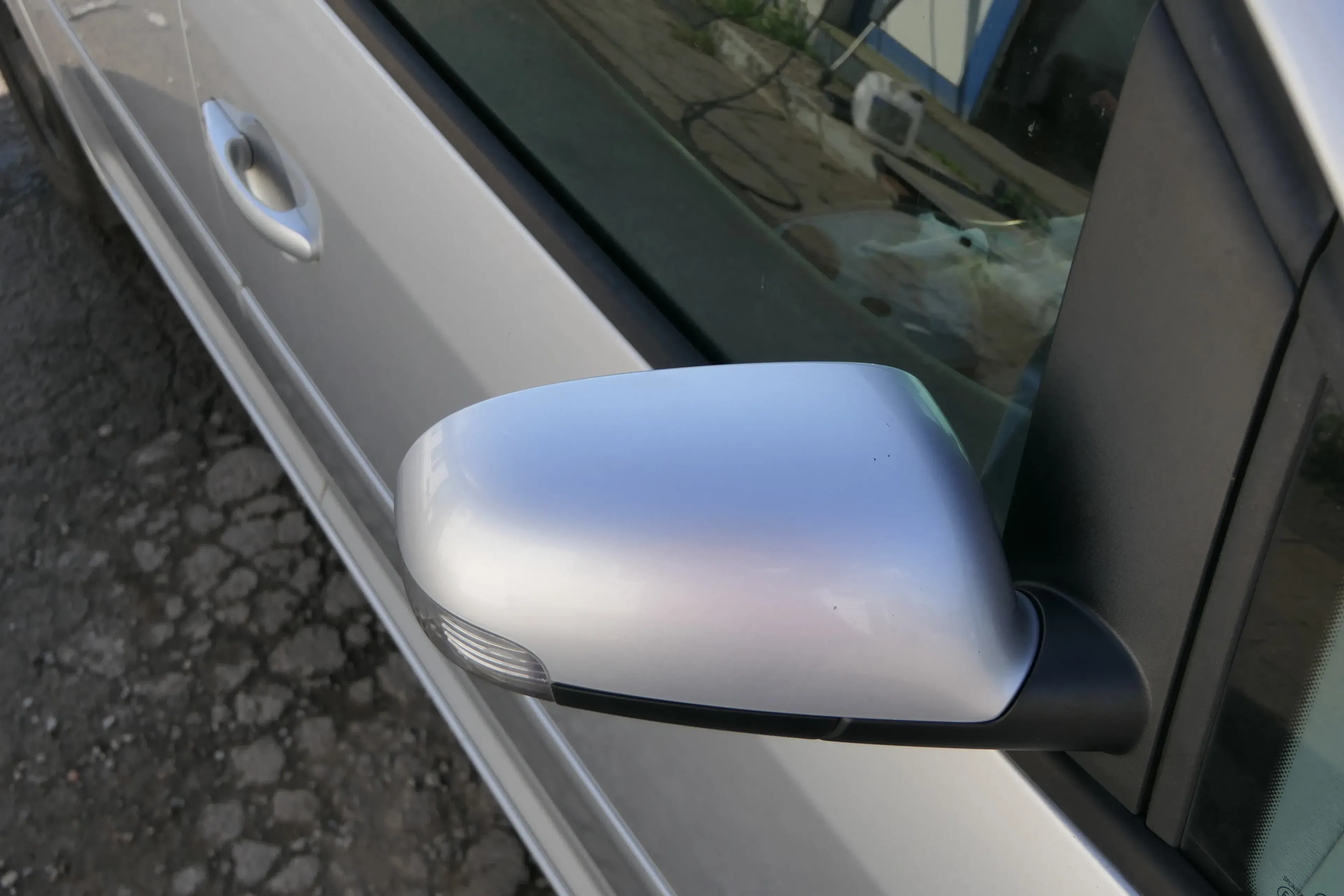 VW Touran 1T elektrischer Spiegel Außenspiegel beheizt rechts silber LA7W + Glas - Bild 1