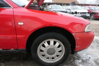 Audi A4 B5 (ab ca Ende1999 Facelift) Kotflügel vorne rechts rot LY3H - Bild 1