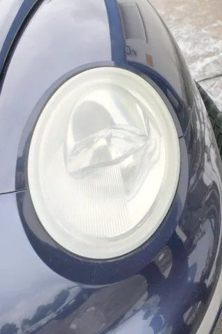 New Beetle 9C Stoßstange vorne Stoßfänger vorn blau LG5T mit Nebelscheinwerfer - Bild 8