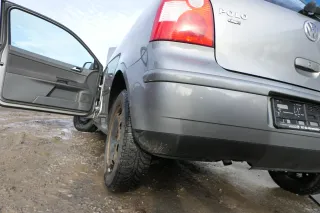 VW Polo 9N 9N3 Stoßstange Heckstoßstange hinten grau LD7W - Bild 7