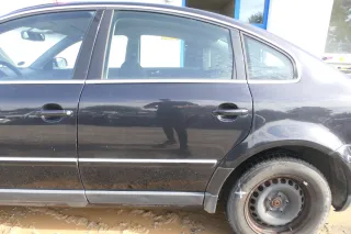 Passat 3B 3BG Limousine Tür hinten links schwarz LC9Z - ohne Anbauteile - Chrom - Bild 1