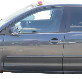 VW Polo 9N 9N3 Tür vorne links Fahrertür 4/5-Türer grau LC7V ohneAnbauteile - Bild 1