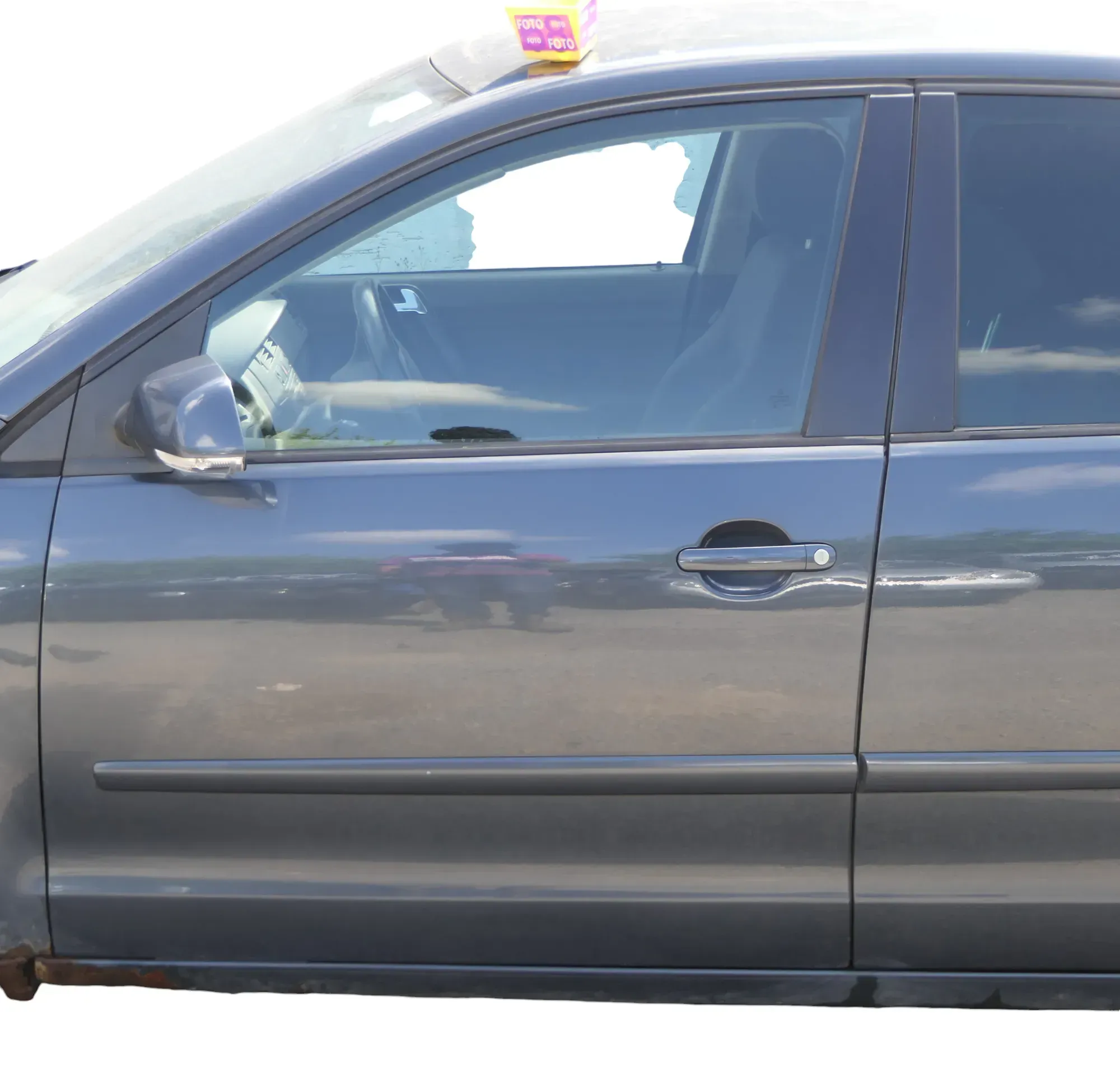 VW Polo 9N 9N3 Tür vorne links Fahrertür 4/5-Türer grau LC7V ohneAnbauteile - Bild 1
