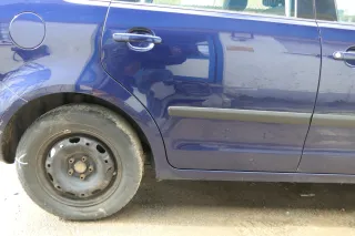 VW Polo 9N 9N3 Tür hinten rechts 4/5-Türer blau LB5N - ohne Anbauteile - Bild 3