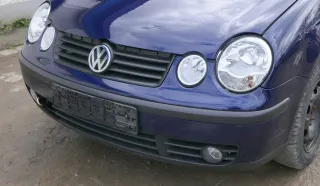 VW Polo 9N Stoßstange Frontstoßstange vorne blau LB5N - Bild 3