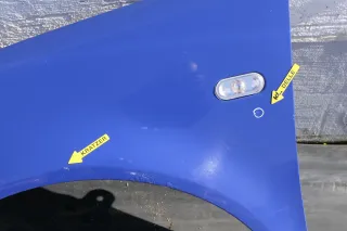 VW Golf 4 Kotflügel vorne links blau LA5W - Bild 3