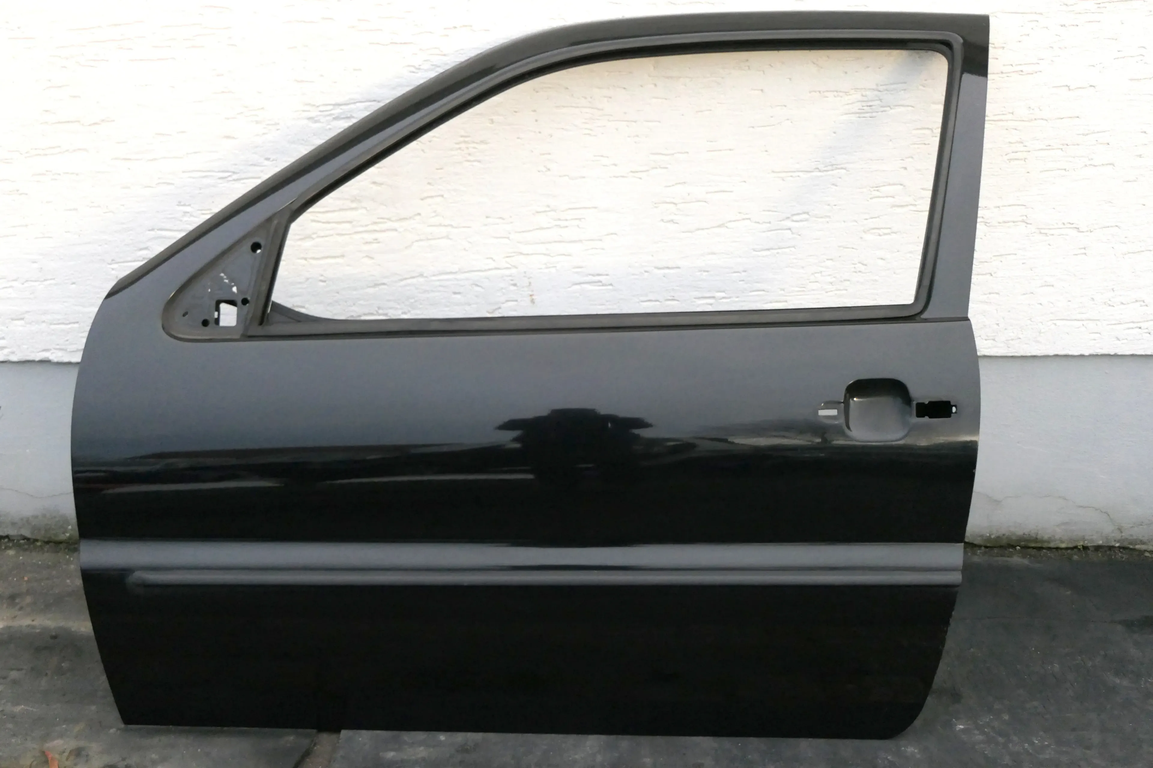 VW Polo 6N 6N2 Tür vorne links Fahrertür 2/3-Türer schwarz L041 - Bild 1