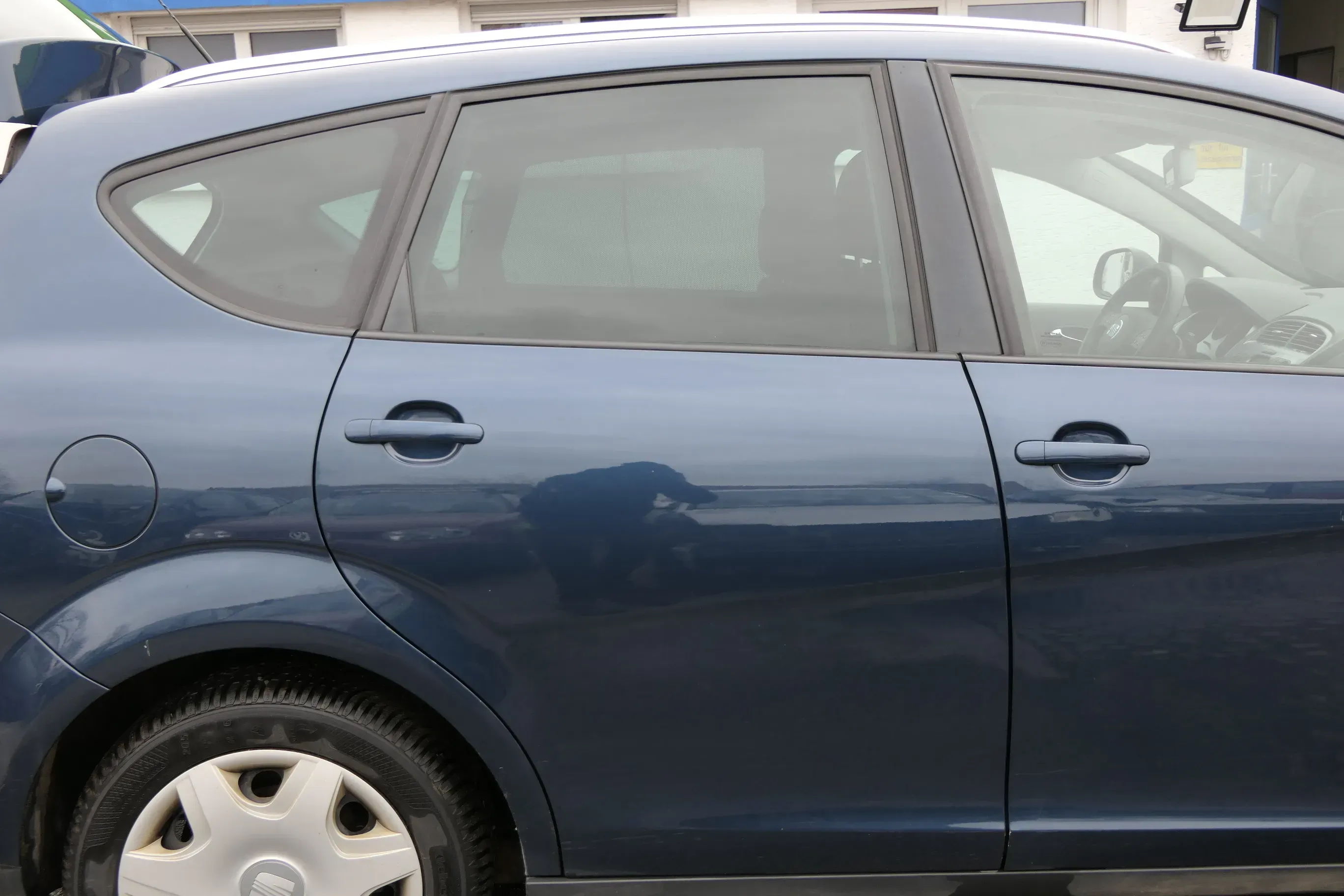 Seat Altea XL 5P Tür hinten rechts grau blau LS5Y - ohneAnbauteile - Bild 1