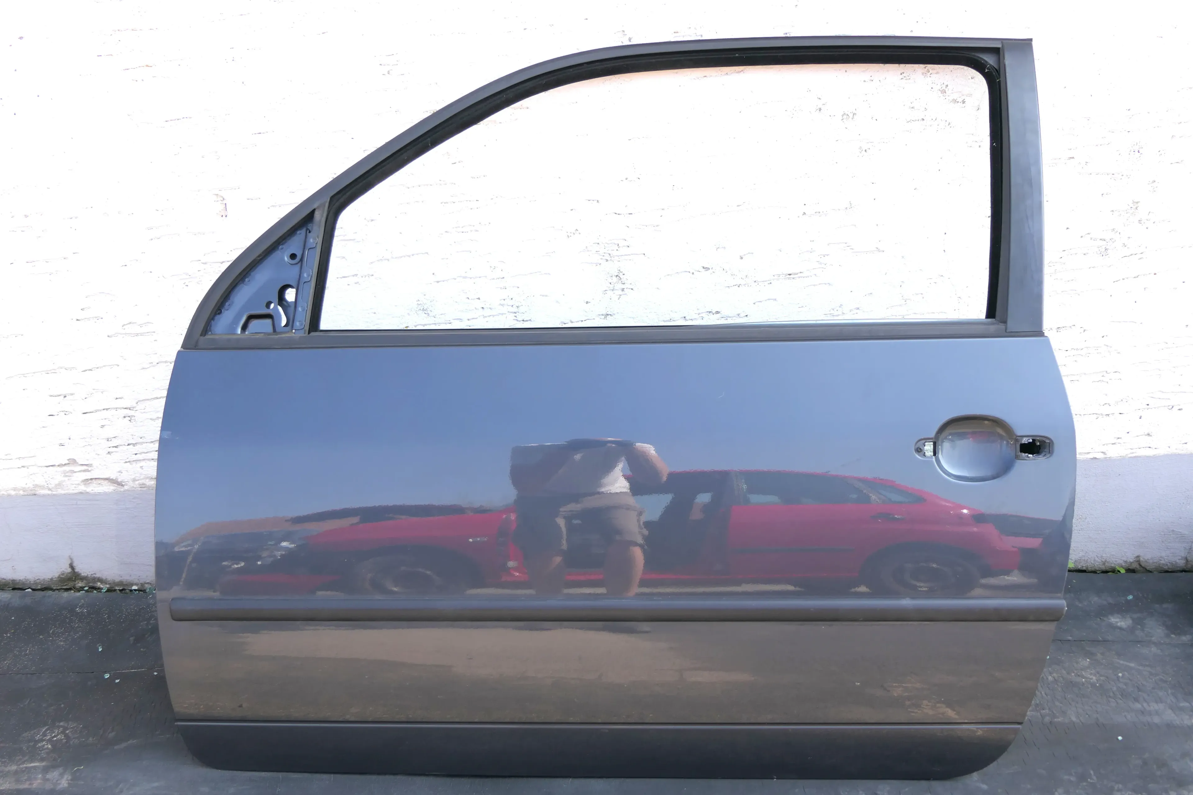 VW Lupo Seat Arosa Tür vorne links Fahrertür grau LC7V (für manuell Fensterheber - Bild 1