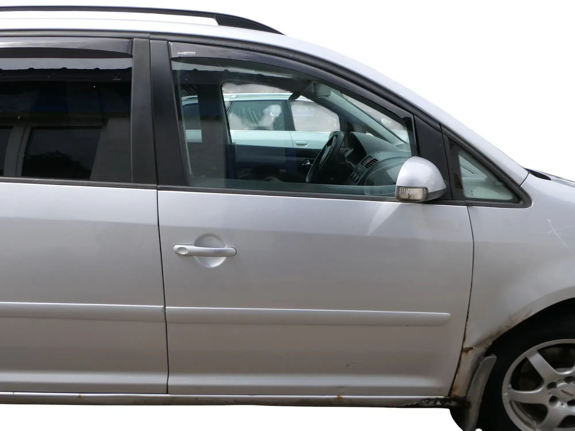 VW Touran 1T 1T3 Tür vorne rechts Beifahrertür silber LA7W - ohne Anbauteile - Bild 1