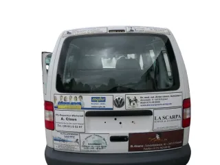 VW Caddy 2k Heckklappe mit Scheibe hinten weiß - LB9A OHNE Anbauteile - Bild 1