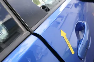 VW Polo 9N 9N3 Tür hinten rechts 4/5-Türer blau LA5M - Bild 9